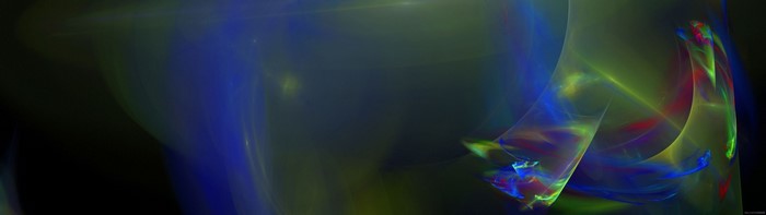 Abstract digital art with blue and green colors