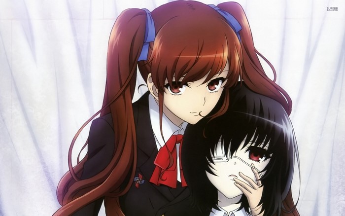Misaki Mei and Akazawa Izumi from Another