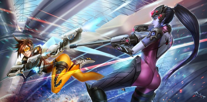 Widowmaker and Tracer from Overwatch