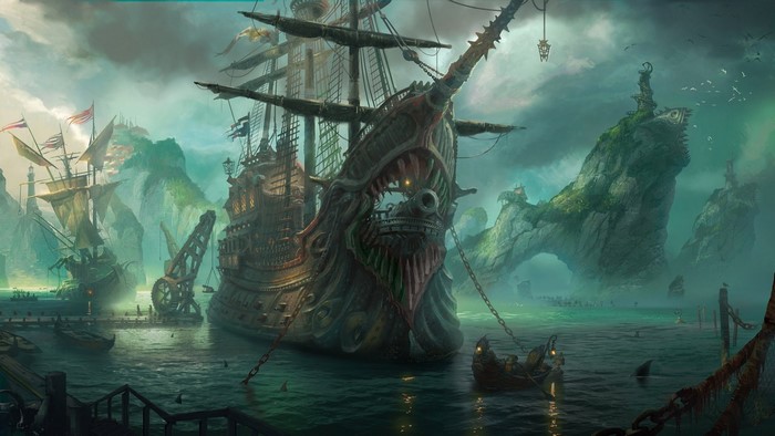 fantasy art, League of Legends, ports, pirates, jungle, mythology ...