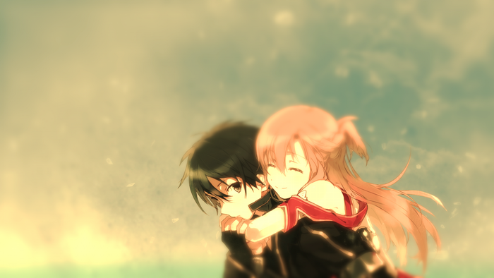 Asuna and Kirito from Sword Art Online