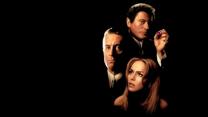 Casino movie poster with Robert De Niro, Sharon Stone, and Joe Pesci