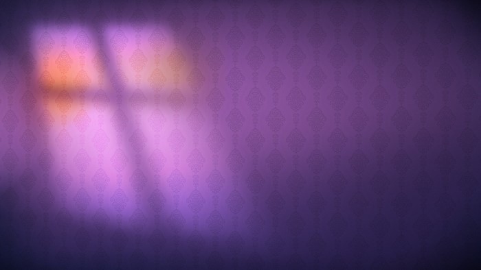 Purple wallpaper with window light pattern