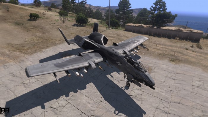Arma 3: A-10 Thunderbolt II on tarmac