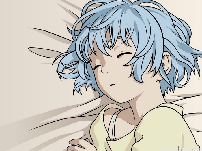 Houjou Kuniko from Shangri La sleeping