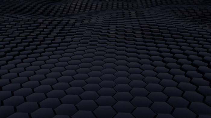 Dark Blue 3D Hexagonal Pattern Texture