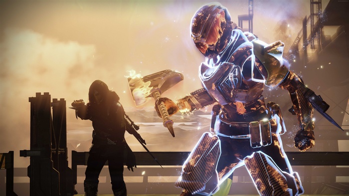 Guardians from Destiny: Rise of Iron fighting