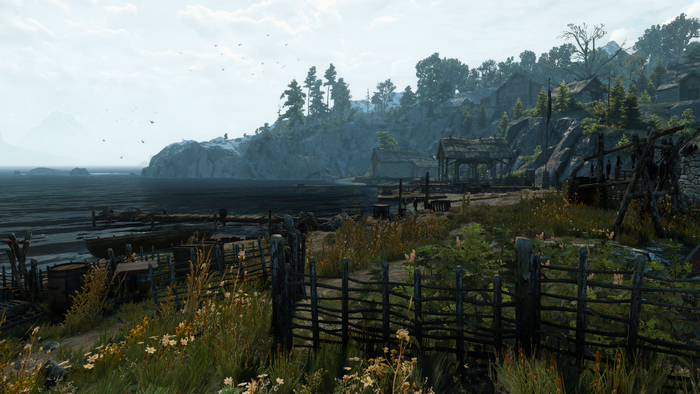 The Witcher 3: Wild Hunt coastal village landscape
