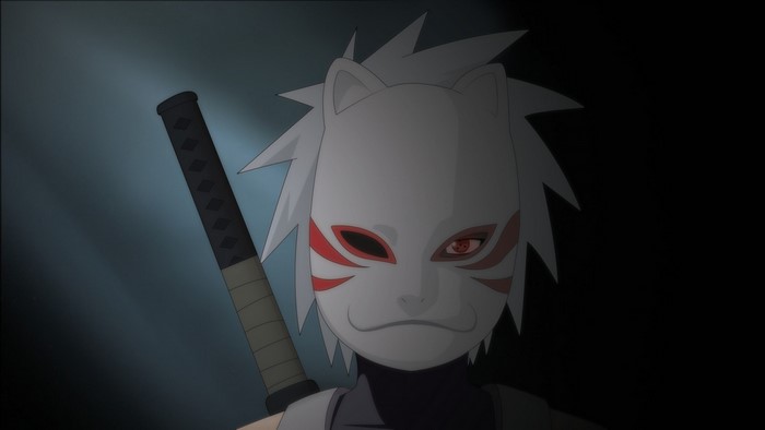 Kakashi Hatake from Naruto wearing a mask