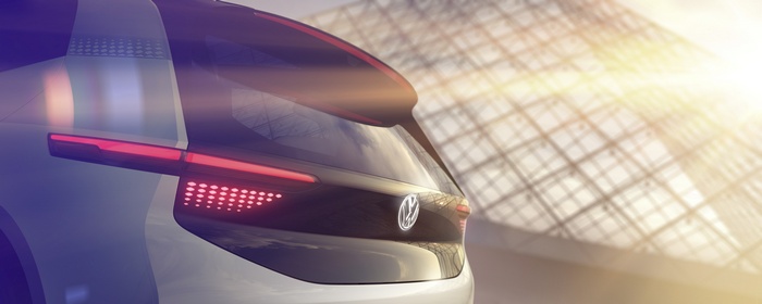 Volkswagen EV Concept car rear lights
