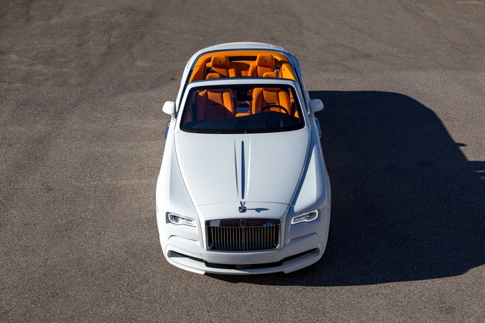 White Spofec Rolls-Royce Dawn Convertible