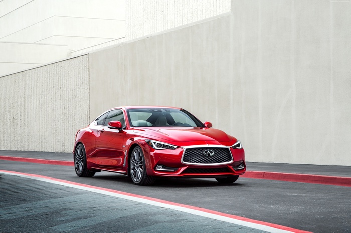 Red Infiniti Q60 Red Sport 400 Coupe