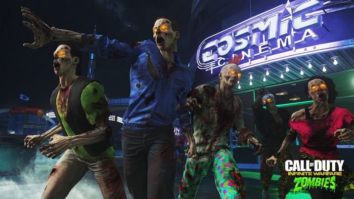 Zombies from Call of Duty: Infinite Warfare Zombies in Spaceland
