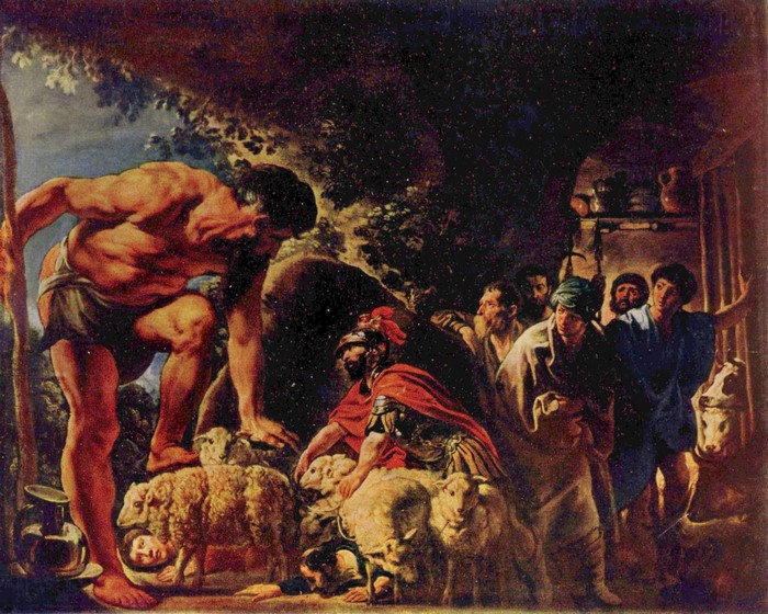 Odysseus and Polyphemus painting