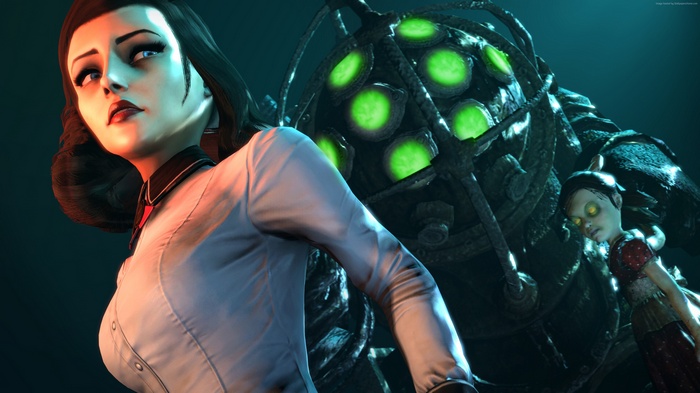 Elizabeth and Big Daddy from BioShock: The Collection