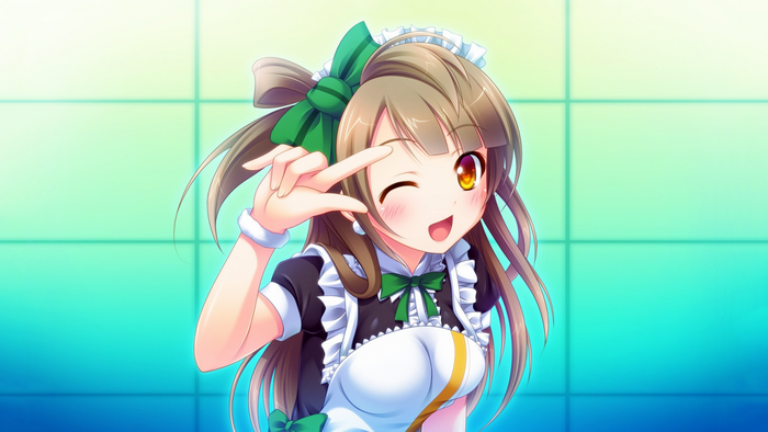 Minami Kotori from Love Live in a Maid Outfit