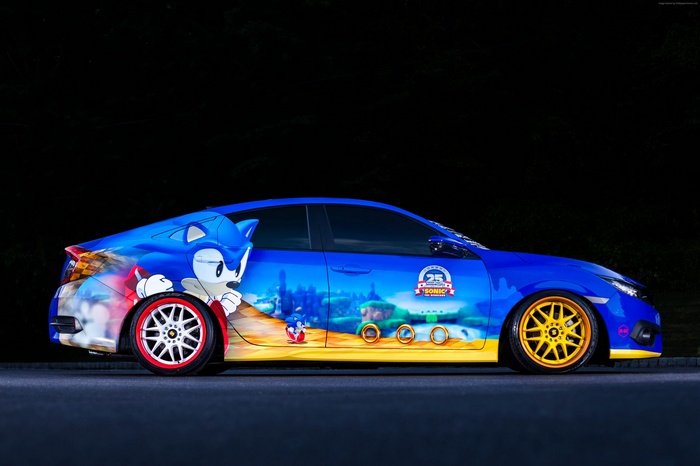 Sonic the Hedgehog 25th Anniversary Honda Civic