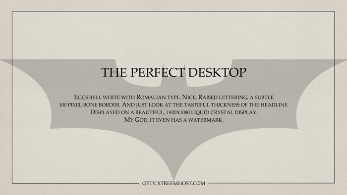 The Perfect Desktop with Batman Logo