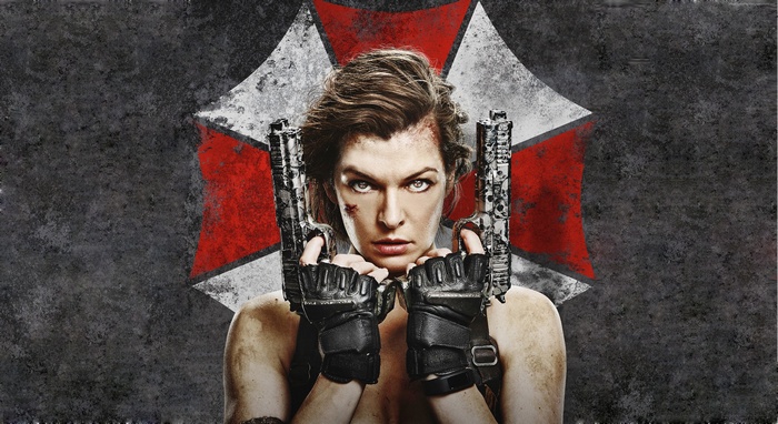 Alice from Resident Evil: The Final Chapter with guns