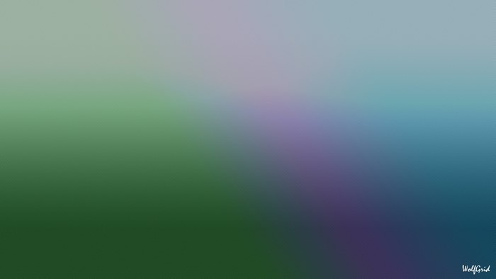 Abstract gradient with green, blue, and purple hues