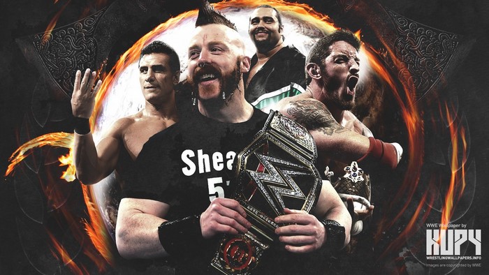 Sheamus, Wade Barrett, Rusev, and Alberto Del Rio from WWE