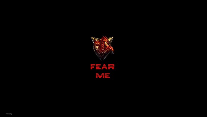 Fear Me logo with dragon emblem