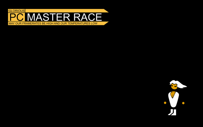 PC Master Race slogan with Zero Punctuation character
