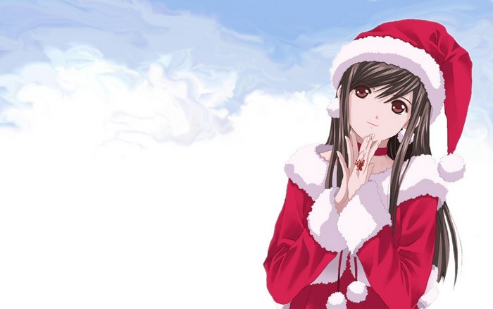 Amamiya Sayuri from Tokimeki Memorial Only Love in Christmas Outfit