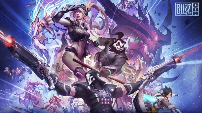 BlizzCon Heroes of the Storm and Overwatch Crossover Art