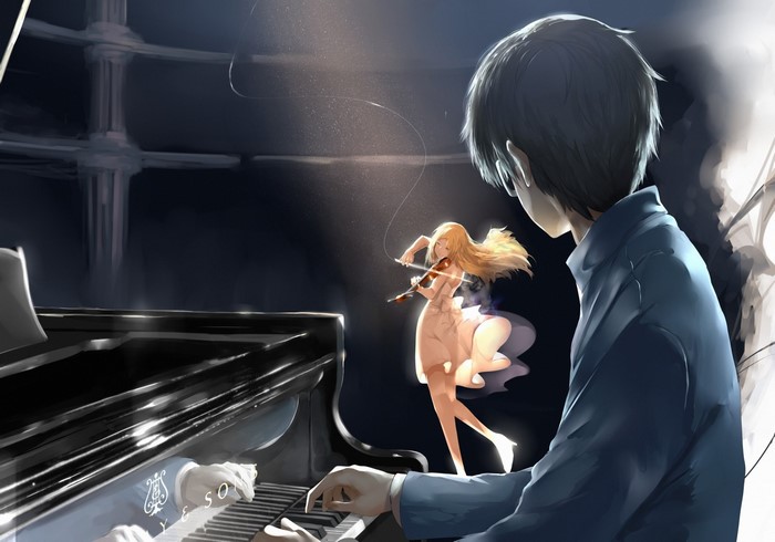 Arima Kousei and Miyazono Kaori from Shigatsu wa Kimi no Uso