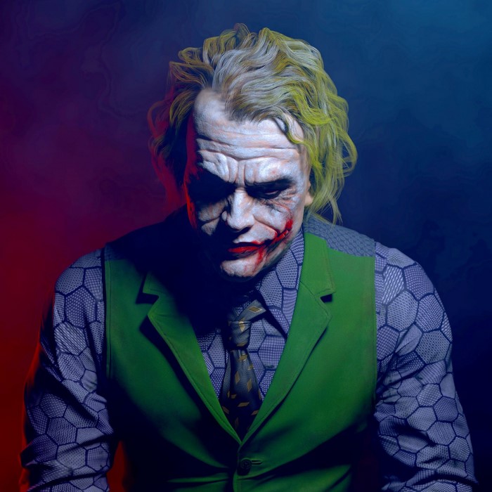 #1081449 illustration, Batman, Joker, Heath Ledger, fictional character ...