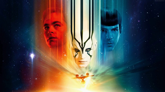 Star Trek Beyond: Jaylah, Kirk, and Spock