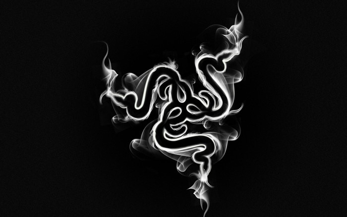 Razer logo made of smoke