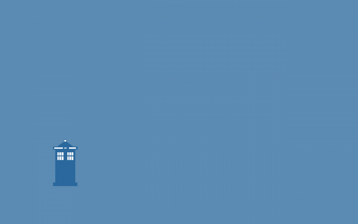 Minimalist TARDIS from Doctor Who