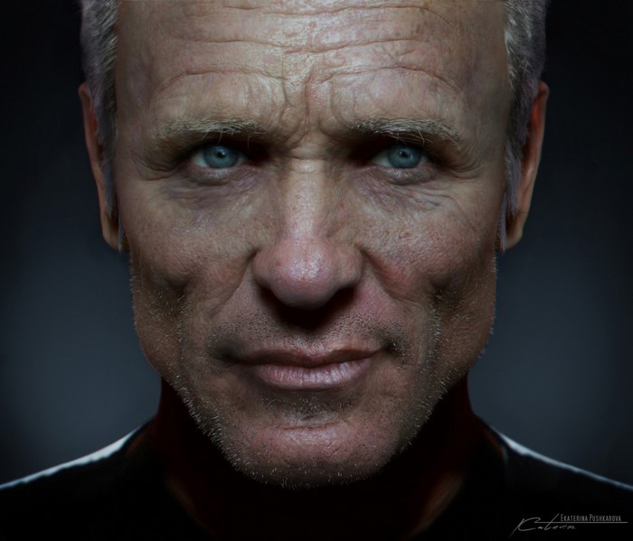 Close-up portrait of Ed Harris