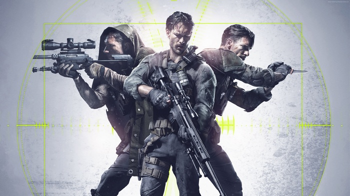 Sniper: Ghost Warrior 3 characters with sniper rifles and knife