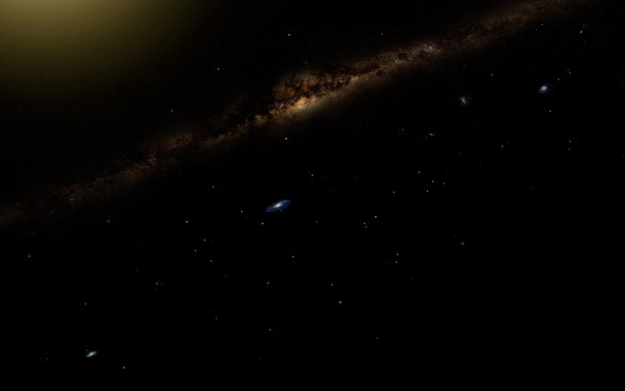 Galaxies and the Milky Way in outer space