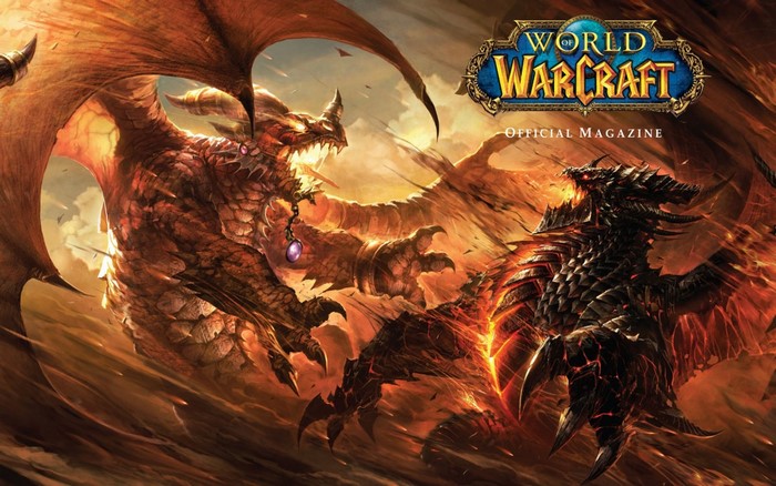 Alexstrasza and Deathwing from World of Warcraft