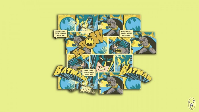 Batman comic panels with text