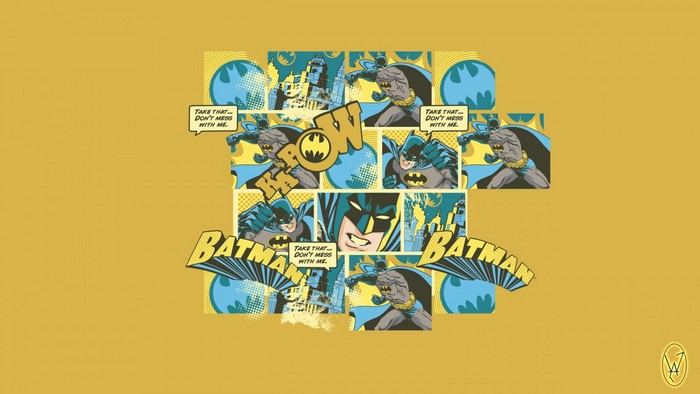 Batman comic panels with text
