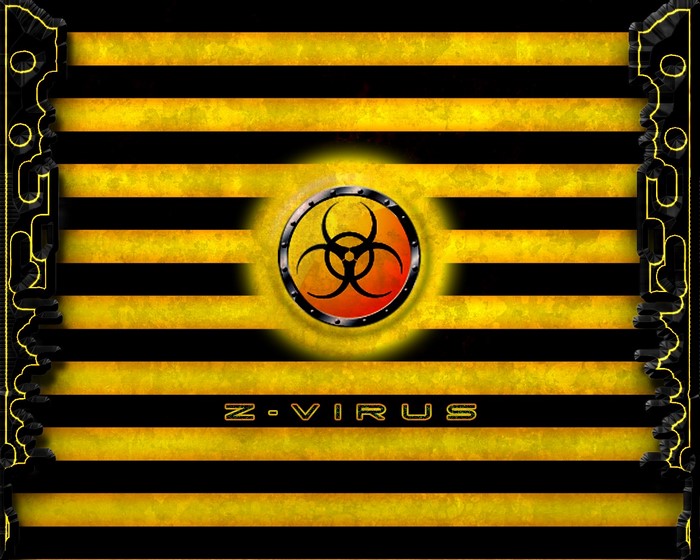 Z-Virus Biohazard Warning Sign Illustration
