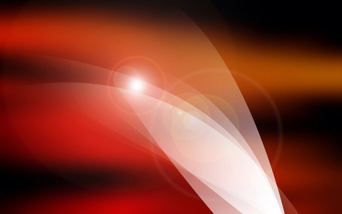 Abstract Red and Orange Light with Lens Flare