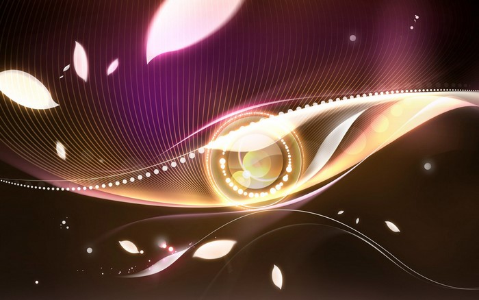 Abstract colorful light and lines illustration