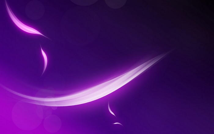 Abstract purple light waves and circles