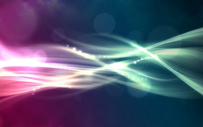 Abstract Colorful Light Waves and Lens Flare