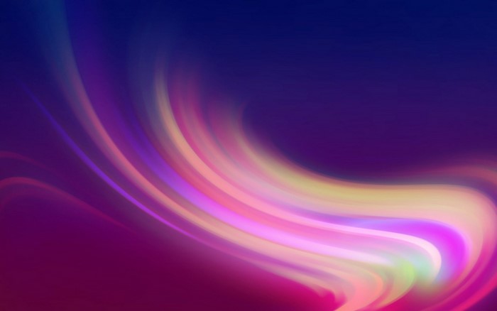 Abstract colorful light waves on a dark background