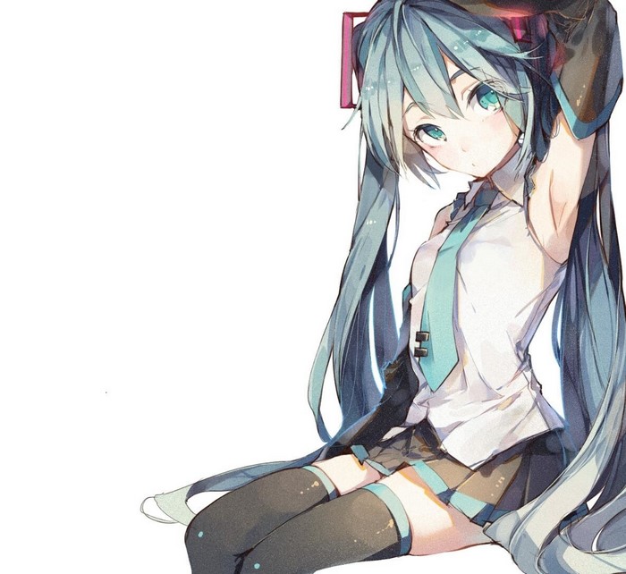 Hatsune Miku from Vocaloid illustration