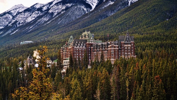 The Fairmont Banff Springs Hotel in Banff National Park, Canada