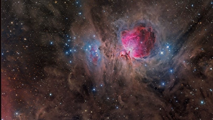 The Orion Nebula and surrounding stars