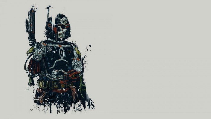 Boba Fett from Star Wars illustration